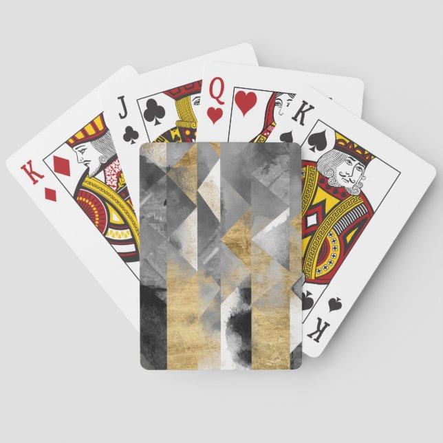Gilt Reflections I Playing Cards (Back)