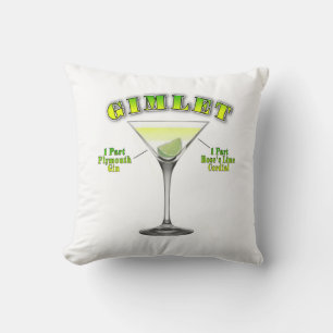 Gimlet Martini Cocktail Recipe Art Cushion