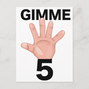 Gimme 5 postcard