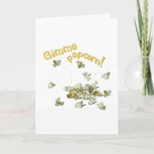 Gimme Popcorn Popcorn Lovers Holiday Card