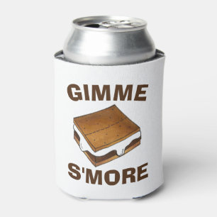 Gimme S'more Marshmallow Campfire S'mores Camp Can Cooler