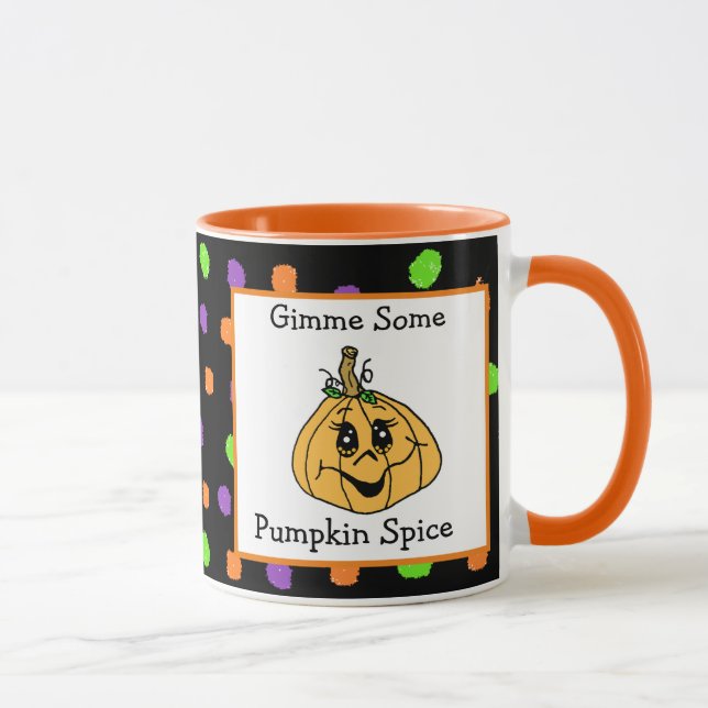 Gimme some Pumpkin Spice, Halloween Mug (Right)