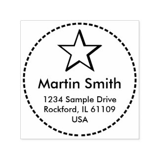 Gimmick with Fonts Signs & Letters - Frame = dash Self-inking Stamp