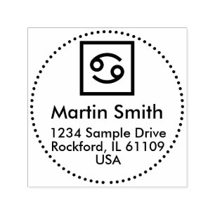 Gimmick with Fonts Signs & Letters - Frame = dot Self-inking Stamp