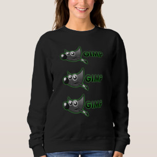 Gimp Graphics Editor Designers Artists Illustrato Sweatshirt