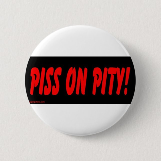 gimp humour 6 cm round badge (Front)