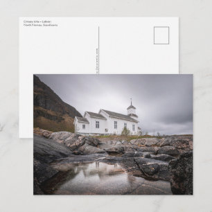Gimsoy Church Lofoten Norway Postcard