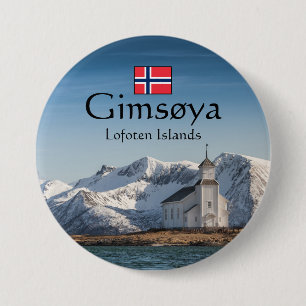 Gimsoya Lofoten Souvenir 7.5 Cm Round Badge