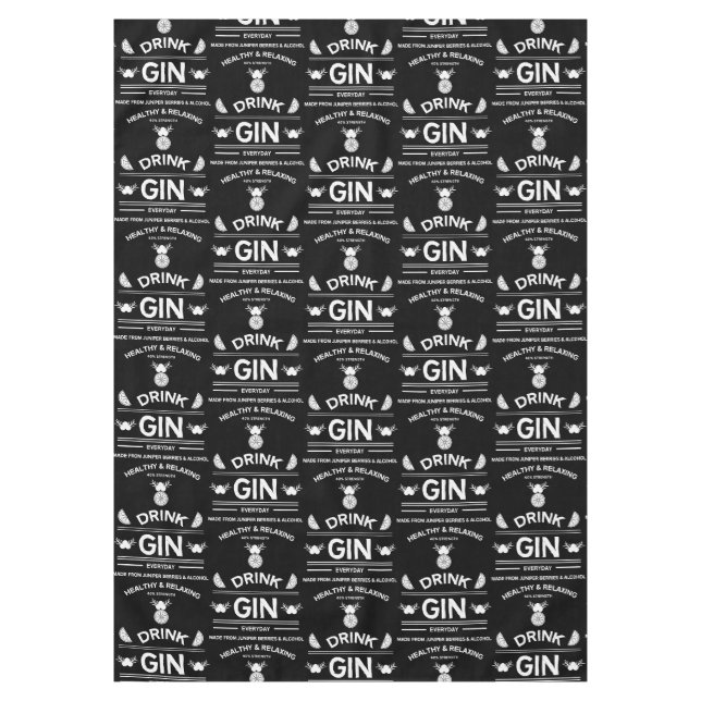 Gin Drinkers | Love Gin | Home Decor | Bars Servin Tablecloth (Front)
