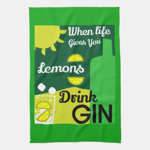 Gin Drinkers Love Gin Home Decor Bars Servin Tea Towel