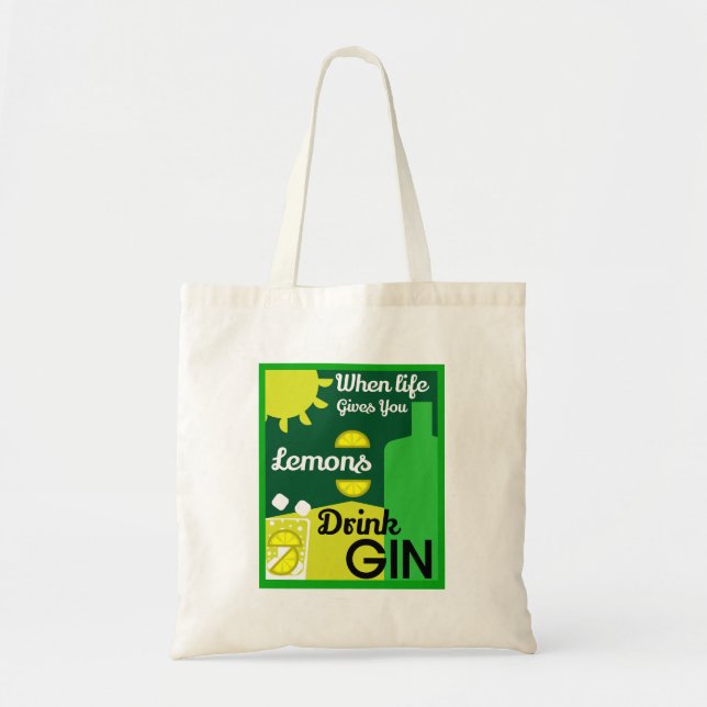 Gin Drinkers | Love Gin | Home Decor | Bars Servin Tote Bag (Front)