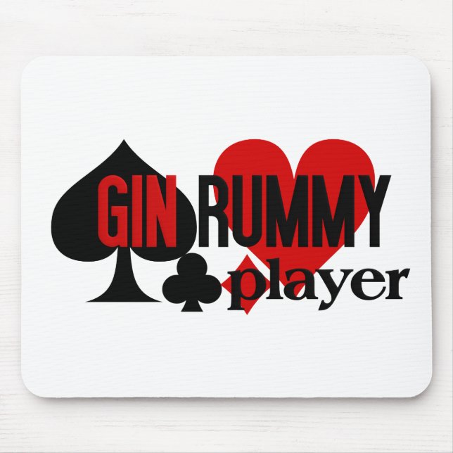 Gin Rummy Player mousepad (Front)