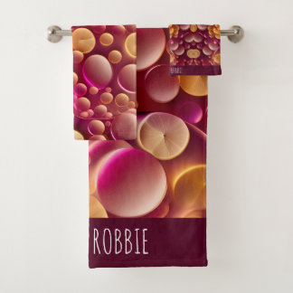 Gin Soda Isometric Pattern Bath Towel Set