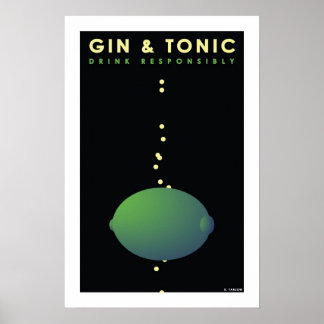 Gin & Tonic (Small Poster) Poster