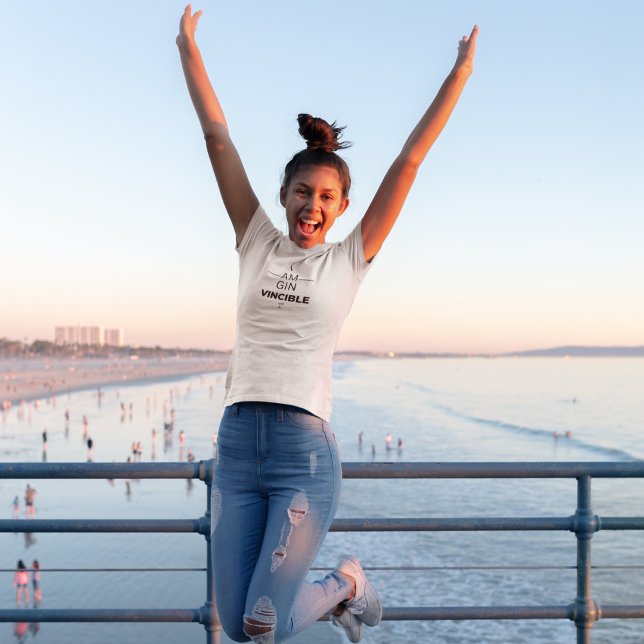 Gin Vincible Ladies V Neck T-Shirt  (Creator Uploaded)