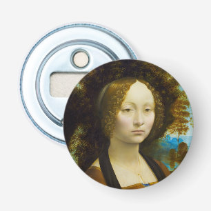 Ginevra de' Benci by Leonardo da Vinci Bottle Opener