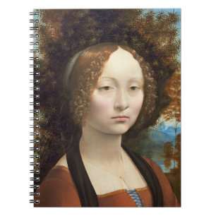 Ginevra de' Benci, c. 1474- 78 Spiral Notebook