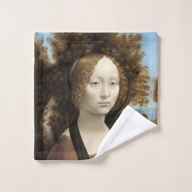 Ginevra de' Benci Leonardo da Vinci    Wash Cloth (Wash Cloth)