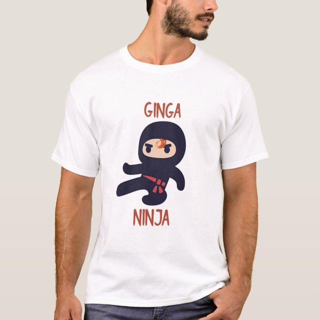 Ginga Ninja T-shirt Men's Graphic Shirt Funny (Front)