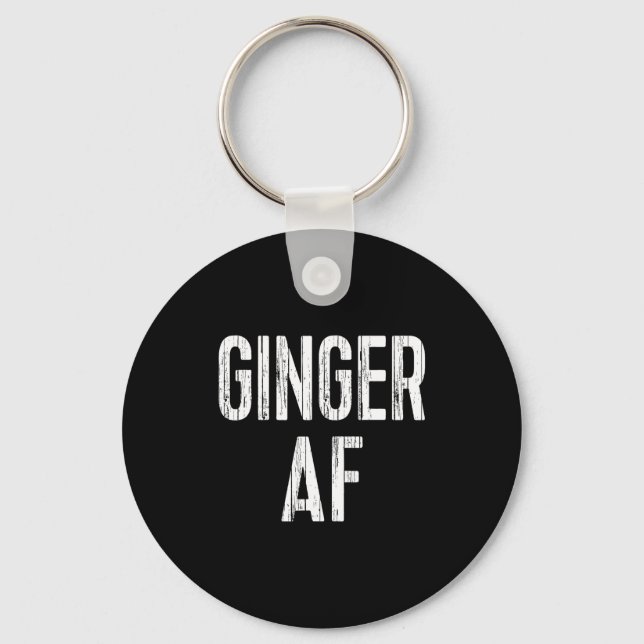 Ginger Af Shirt Irish Men Women St Patricks Day  Key Ring (Front)