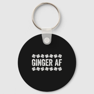 Ginger Af Shirt Irish Men Women St Patricks Day  Key Ring