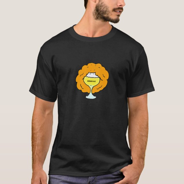 Ginger Ale - Funny Drinking Alcohol Punny Redhead T-Shirt (Front)