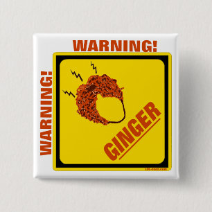 Ginger Alert! 15 Cm Square Badge