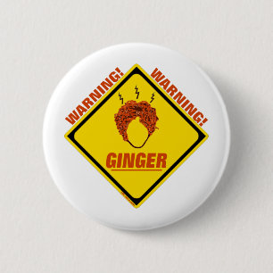 Ginger Alert! 6 Cm Round Badge
