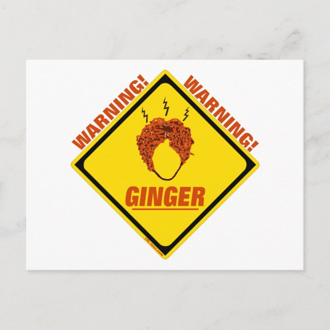 Ginger Alert! Postcard (Front)