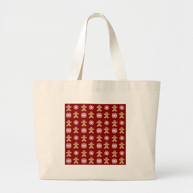 Ginger and Snow Large Tote Bag (Front)