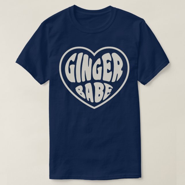 Ginger Babe Gift for Redhead Irish Girl St Patrick T-Shirt (Design Front)