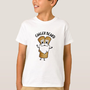 Ginger Beard Funny Gingerbread Food Pun  T-Shirt