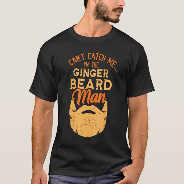 Ginger Beard Man Hipster For Men With Beards T-Shirt (Front)