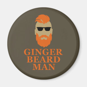ginger beard man magnet
