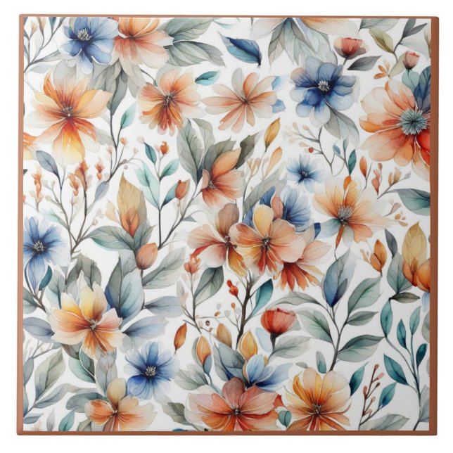 Ginger Blossoms Tile (Front)