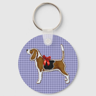 Ginger Bread Beagle Christmas Cookie Key Ring