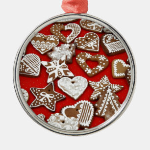 Ginger Bread Cookies Metal Tree Decoration