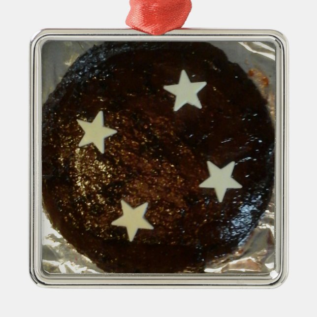 Ginger cake metal tree decoration (Front)