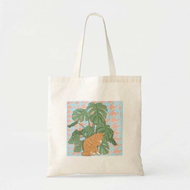 Ginger Cat by Cheese Plant Design Tote Bag (Front)