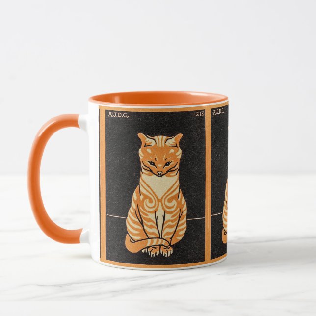 Ginger Cat by Julie de Graag Mug (Left)