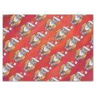 Ginger Cat Christmas On Red