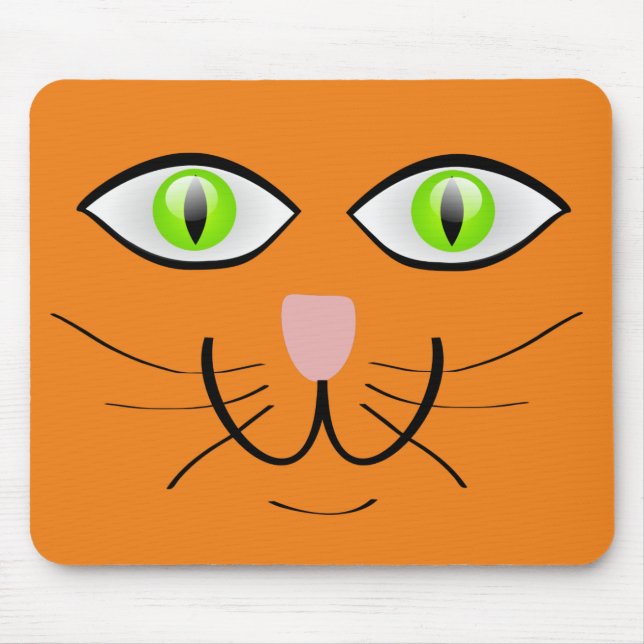 GINGER CAT FACE MOUSEPAD (Front)