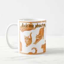 Ginger Cat Funny Coffee Mug