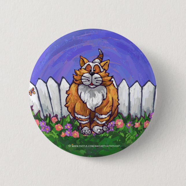 Ginger Cat Gifts & Accessories 6 Cm Round Badge (Front)