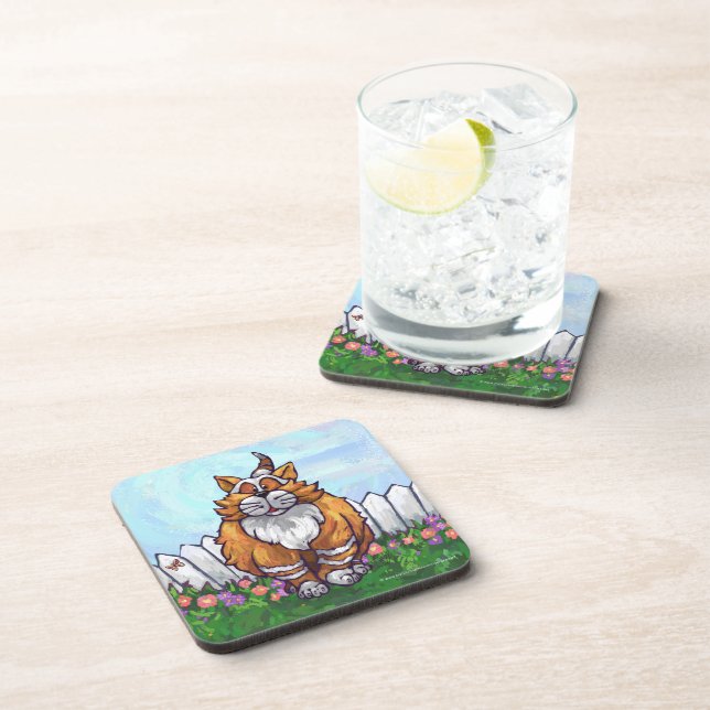Ginger Cat Gifts & Accessories Coaster (Right Side)