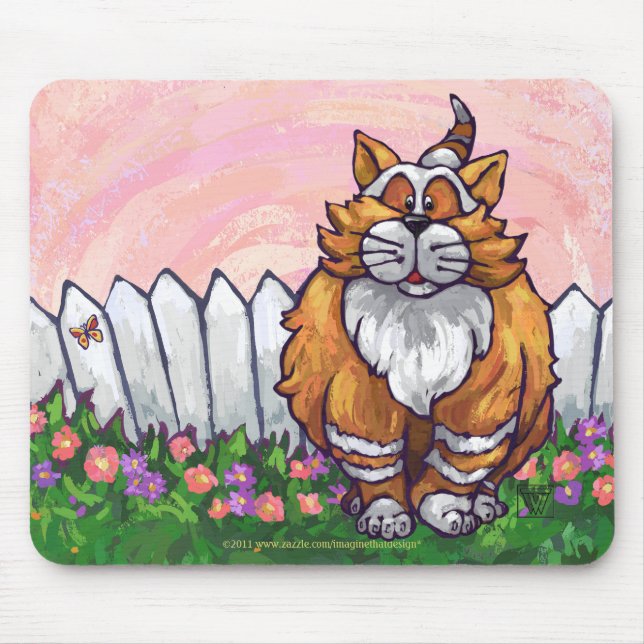 Ginger Cat Gifts & Accessories Mouse Pad (Front)