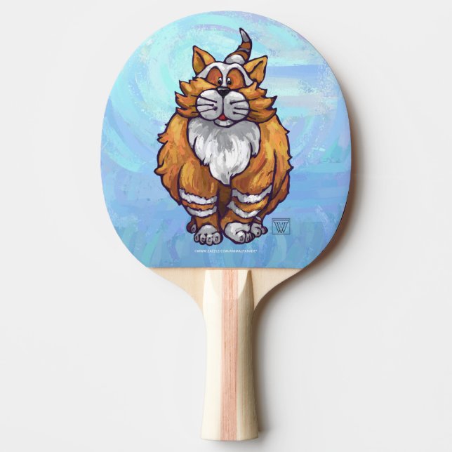Ginger Cat Gifts & Accessories Ping Pong Paddle (Front)