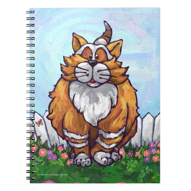 Ginger Cat Gifts & Accessories Spiral Notebook (Front)