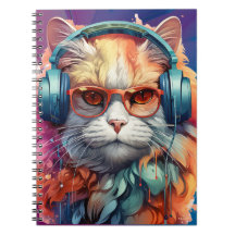 Ginger cat headphones