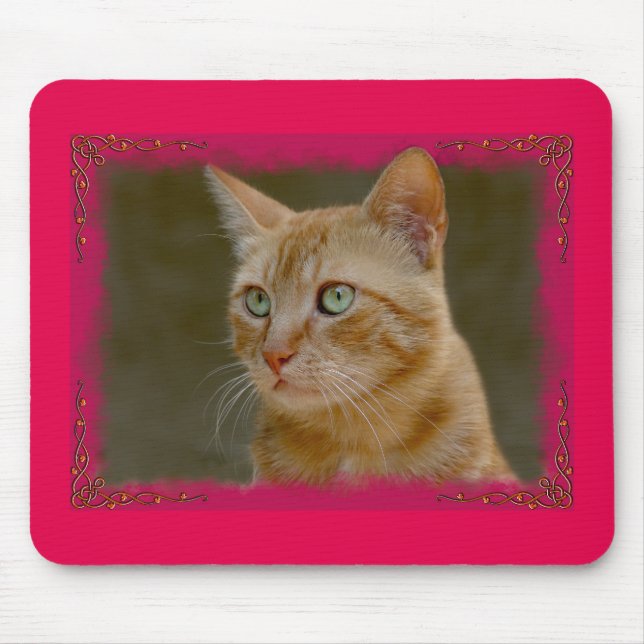 Ginger Cat Mausepad Mouse Pad (Front)